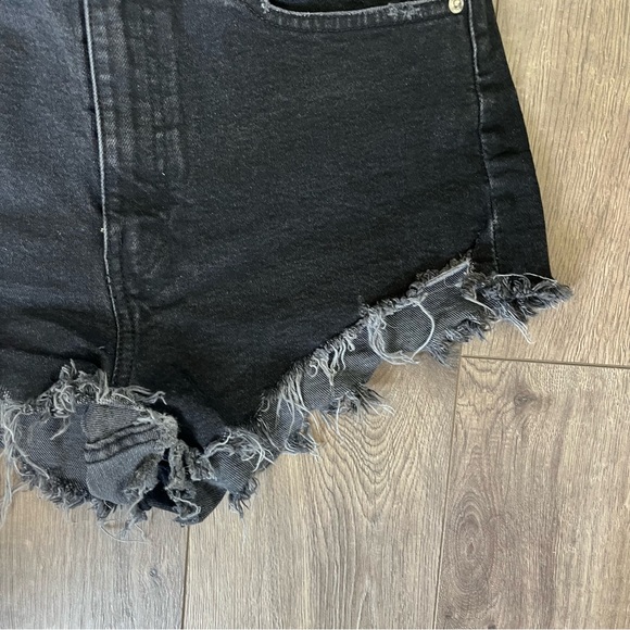 Zara Jean Shorts Black Size 8 - Picture 4 of 6